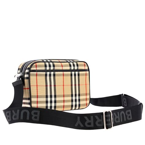 sacoche burberry nera|burberry pouch men's.